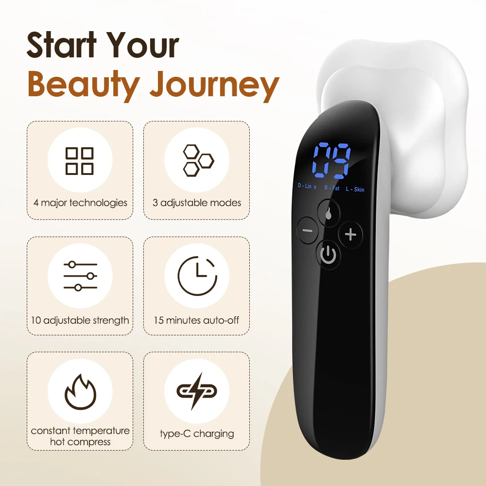 RF Radio Frequency Body Slimming Machine EMS Fat Burner Slim Shaping Device LED Infrared Therapy Lose Weight Cellulite Massager