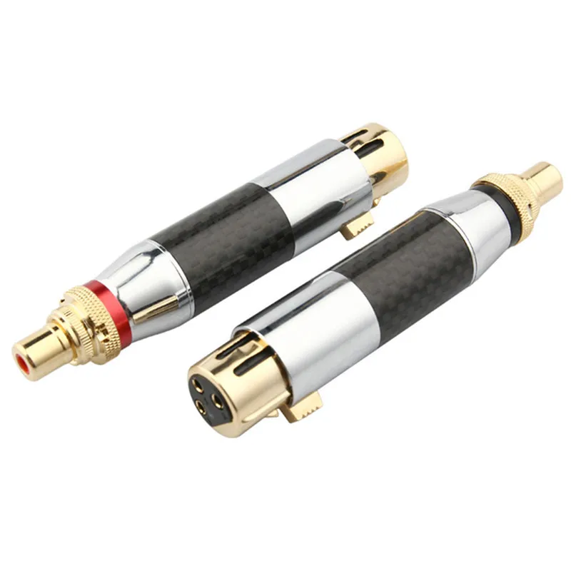RCA Connector To 3 Pin XLR Male Female Converters Audio Adapters DIY Make Microphone Speaker Amplifier Multimedia Cannon Cable