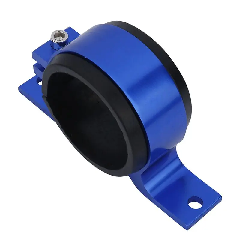 2X Blue 60Mm Fuel Pump Single Mount Bracket Fuel Filter External Bracket Clamp Cradle For 044