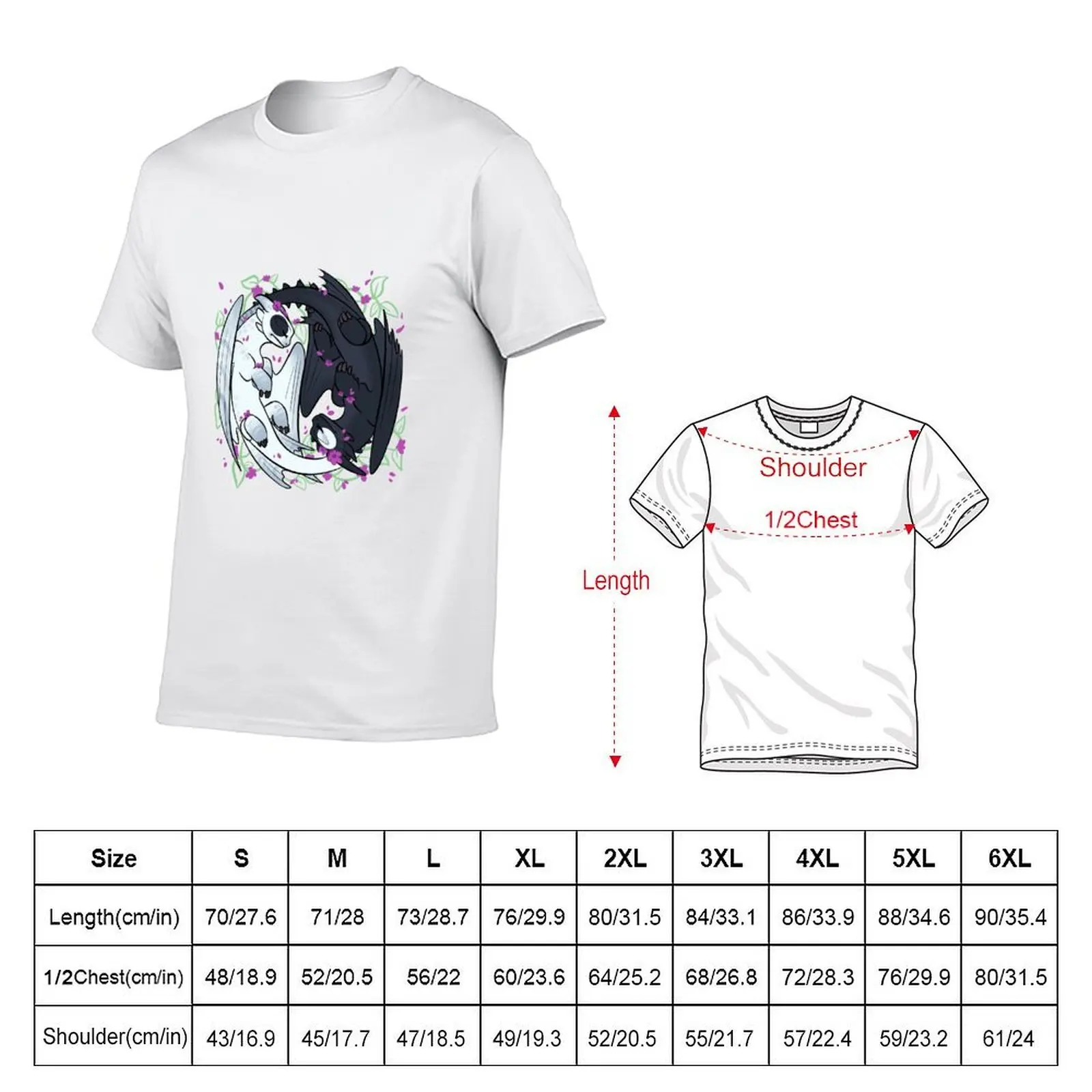 Yin yang furies T-Shirt Aesthetic clothing tops t shirt for men