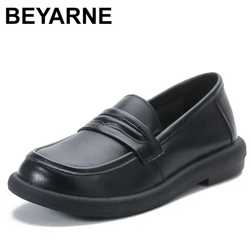 

Handmade Retro Slip-On Loafers Women Shallow Real Cow Leather Flat Casual Shoes Spring Autumn Low Heel Single Shoes