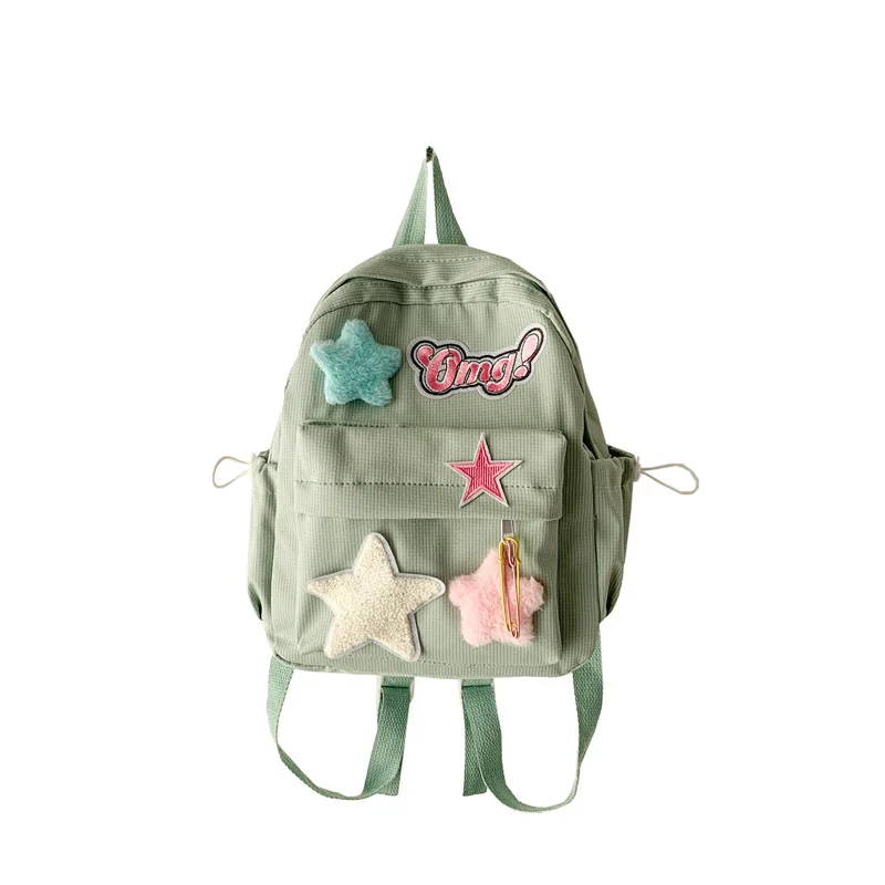 Backpack Women Japanese Styles Lovely Girl Backpack Students Patchwork 2023 New Fashionable School Casual Sweet Cute Backpack