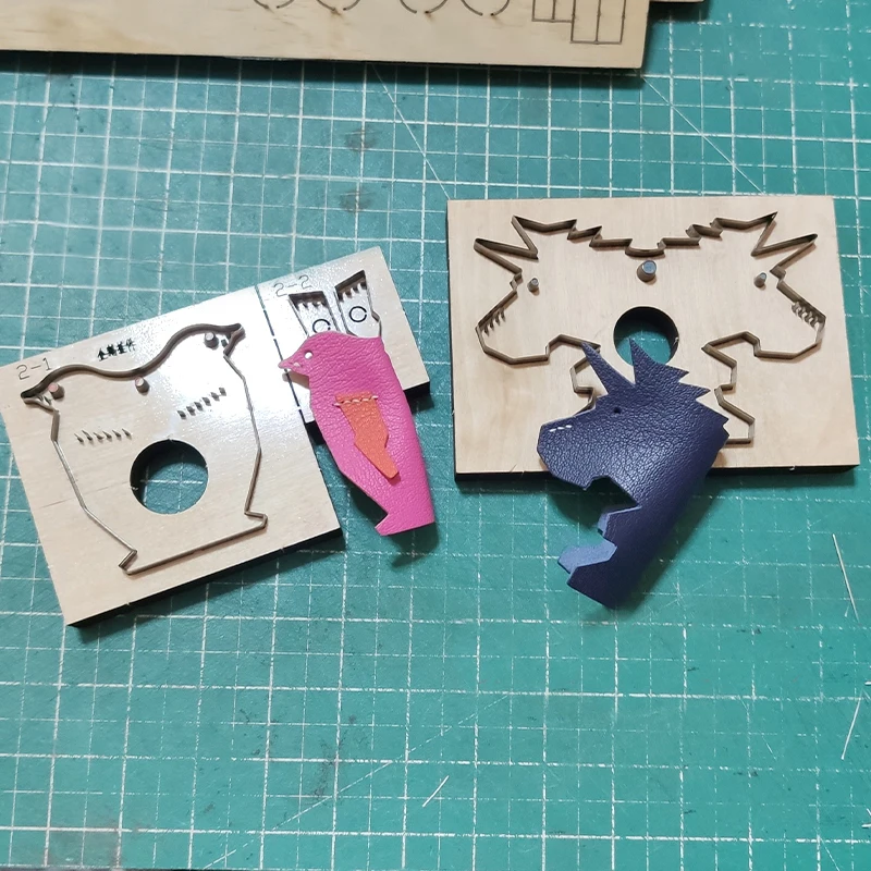 

DIY Small Animal Pendant Cutting Leather Goods, Unicorn Penguin Knife Mold,Custom Leather Die Cutting Dies,Punching Template