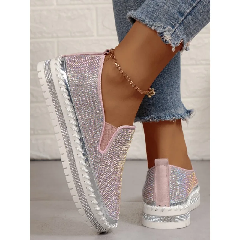 Spring and Autumn 2023 New Fashion Women\'s Flat Shoes Sewing Slide Sleeve Sewing Light Fashion Solid Color Casual Shoes