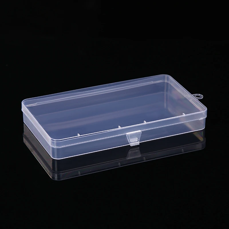 Dustproof Durable Strong Jewelry Storage Case Container Mini Plastic Box Rectangular Box Transparent Box Packing Box Storage Box