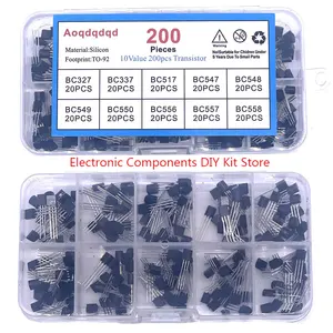 Conjunto de transistores de la serie 200pcs TO-92 20pcs de cada uno de los 10 tamaños BC327 BC337 BC517 BC547 BC548 BC549 BC550 BC556 BC557 BC558 8 mejores ventas BC337 - №3
