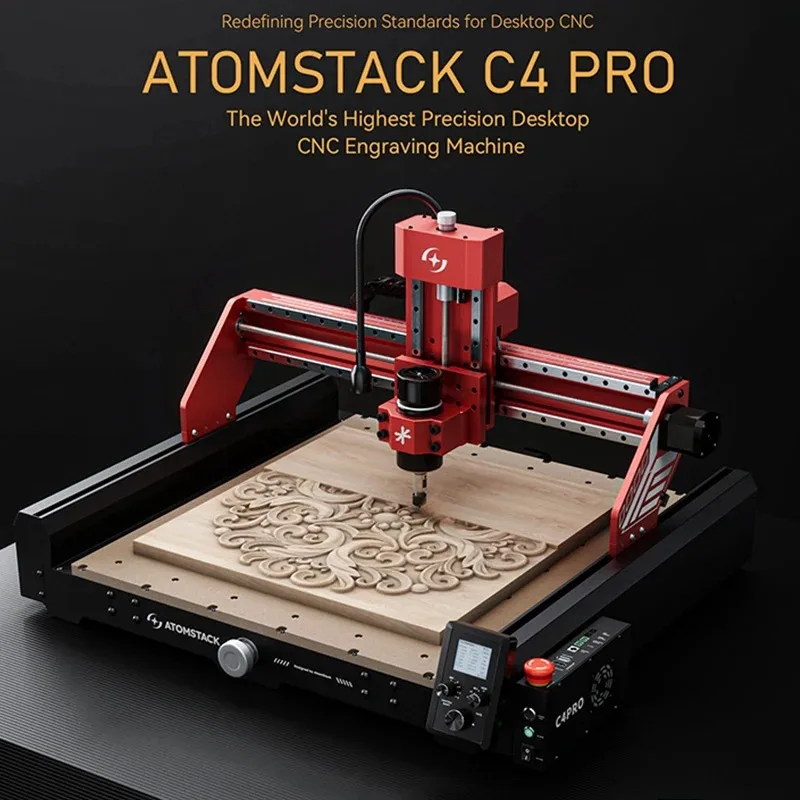 C4 PRO CNC Router Kit 3 Axis Plastic Acrylic PCB PVC Wood 3D Carving Milling Engraving Machine Offline Control 40*40cm