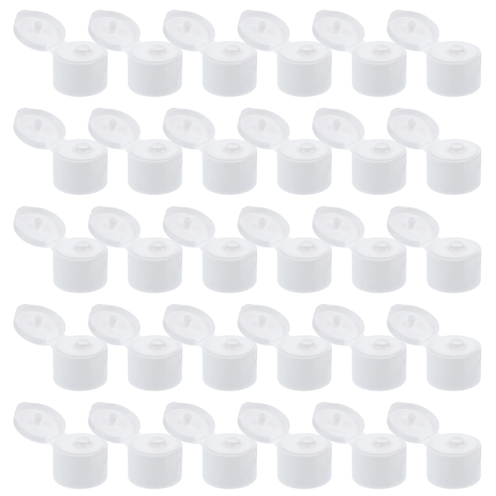 

50 Pcs Sports Pull Cover Mineral Water Juice Bottle Caps Only Bulk Push for Bottles Replacement Plastic Seal Reusable