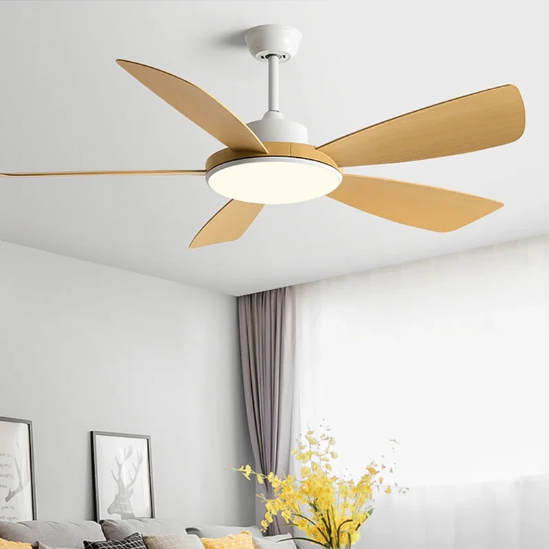 56 Inch Modern Ceiling Fan with Llight Restaurant Living Room Simplicity Mute Remote Control for bedroom,living room110V 220V