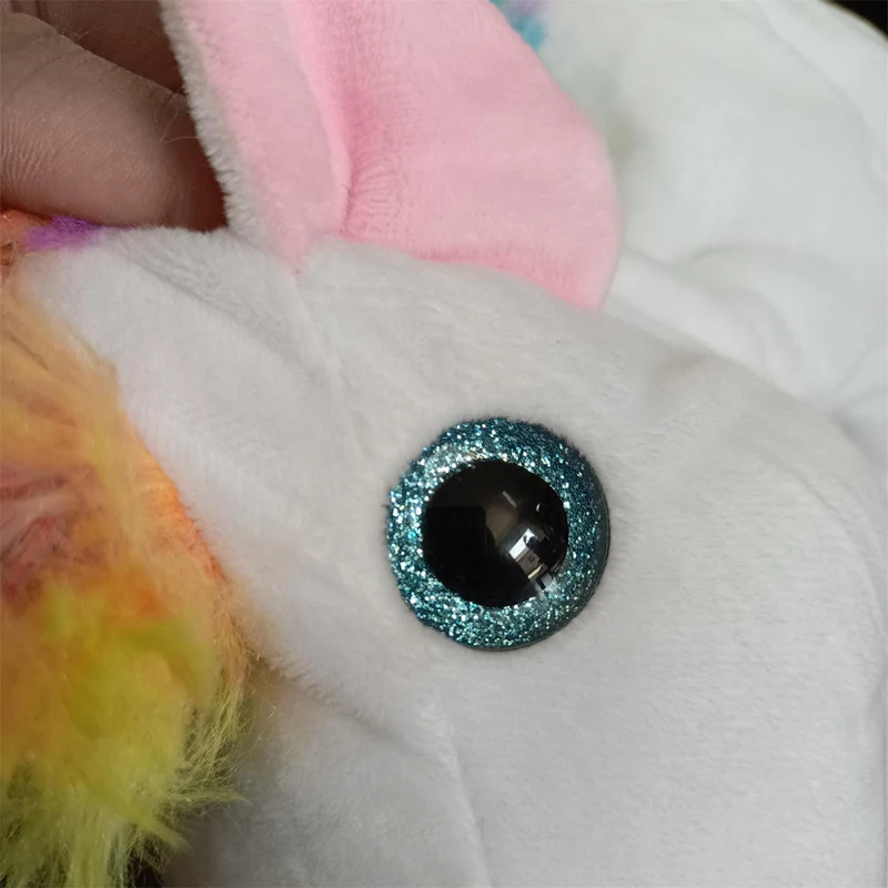 30CM Hand Dolls Children's Toys Plush Rainbow Unicorn Cute Unicorn Family Story Role Playing Finger Toys