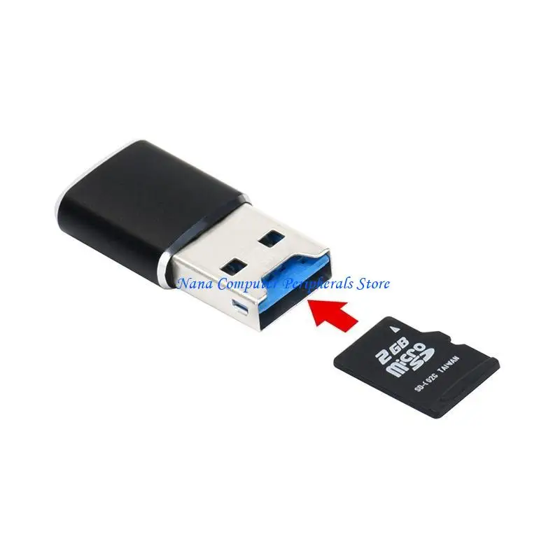 F68C متعدد الوظائف Micro-SD TF Card Reader 3-in-1 USB AMMARY READER