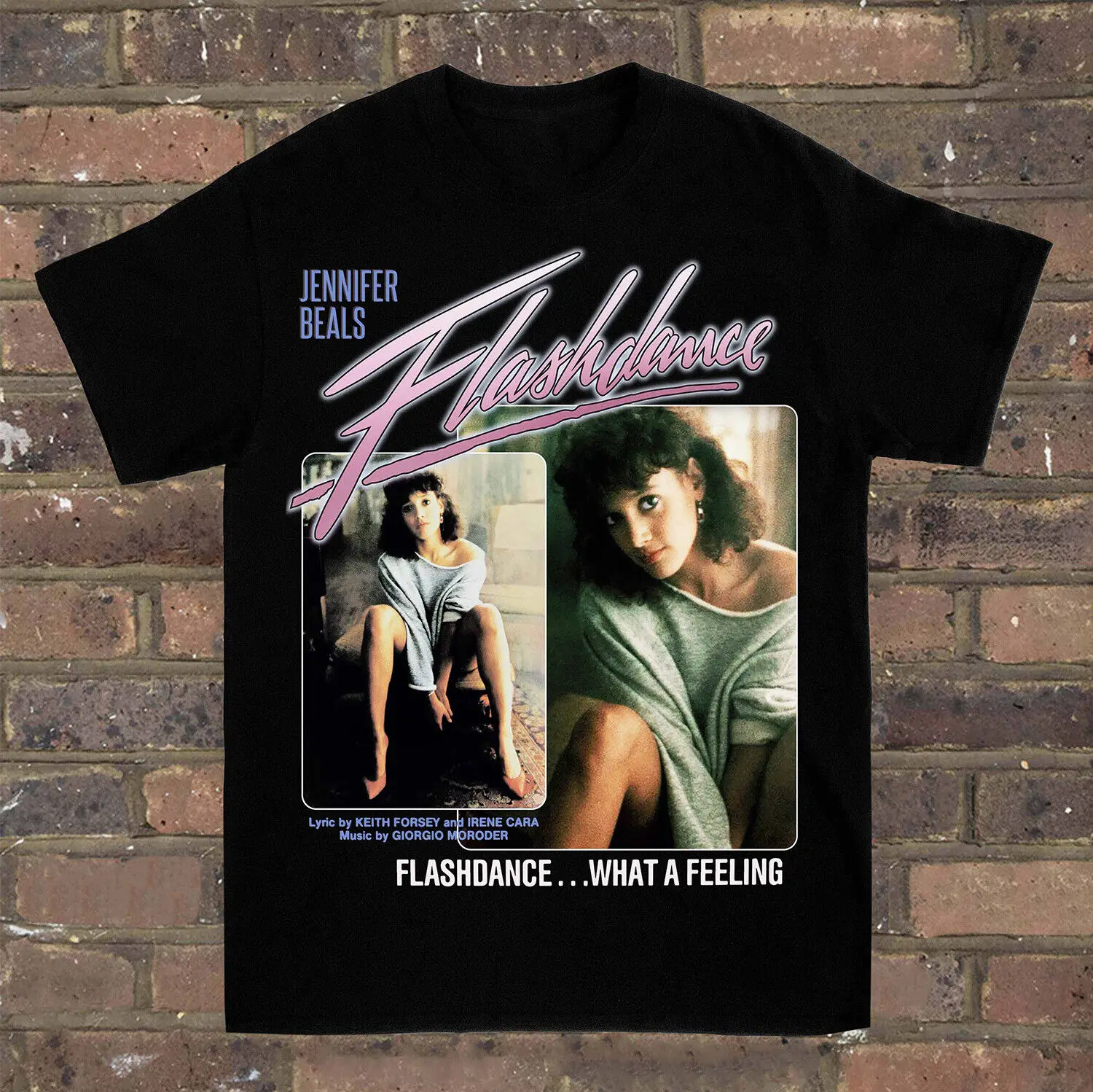 

Flashdance Retro Irene Cara Shirt Classic Black Unisex Size S-2345XL CC3349