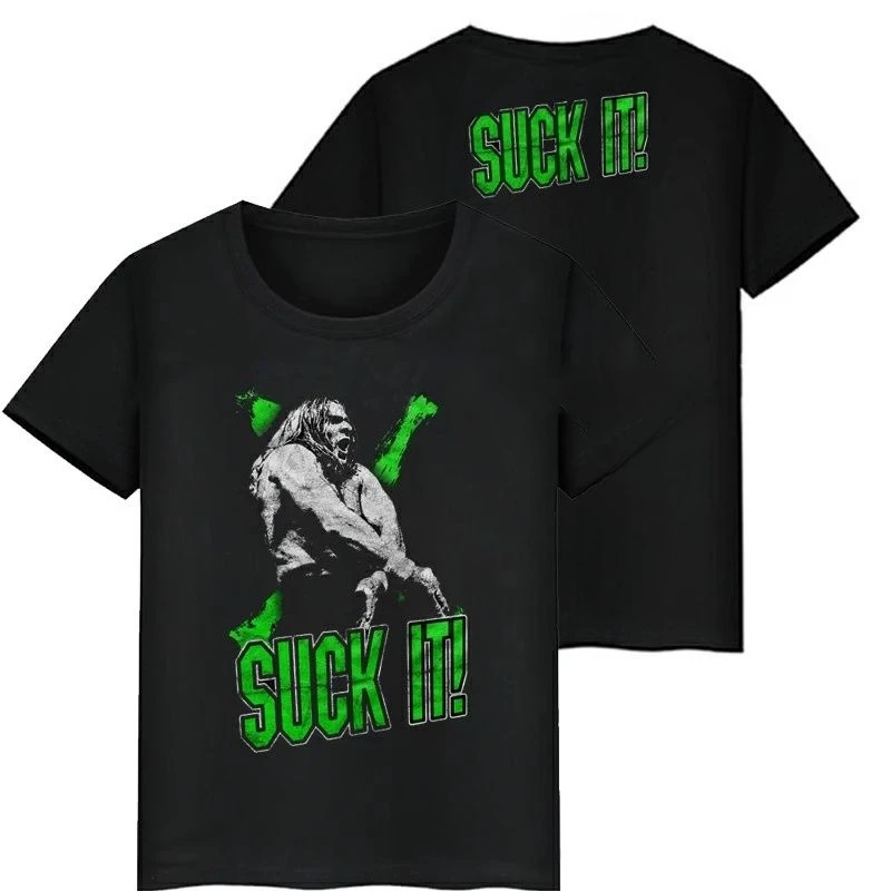 

Футболка с рисунком борьбы, мужская летняя трендовая свободная и удобная хлопковая футболка с короткими рукавами и круглым вырезом, мужская и женская футболка