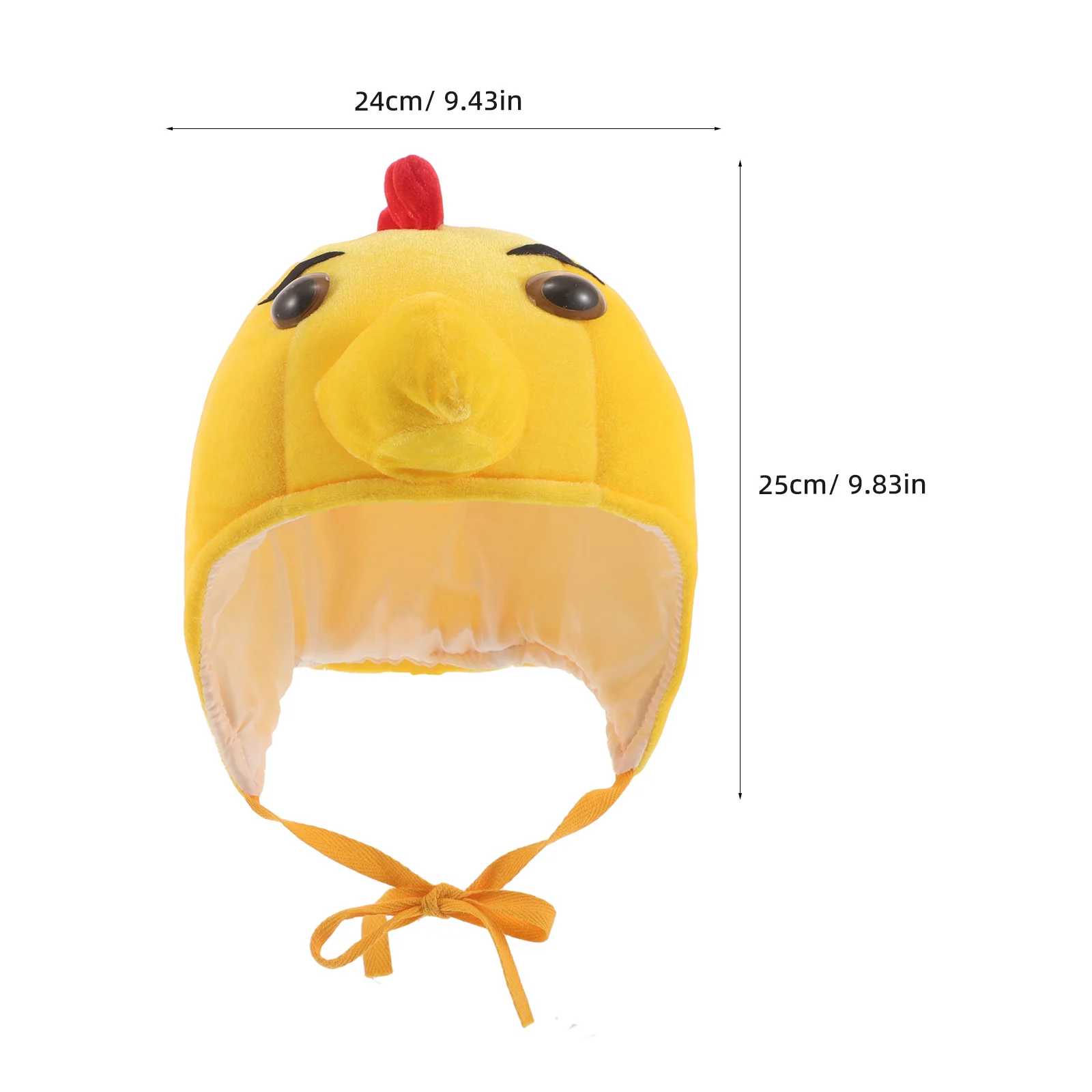 Cartoon Little Chick Headband Yellow Animal Hat For Christmas Carnival Party Cosplay Prop Costume Accessory