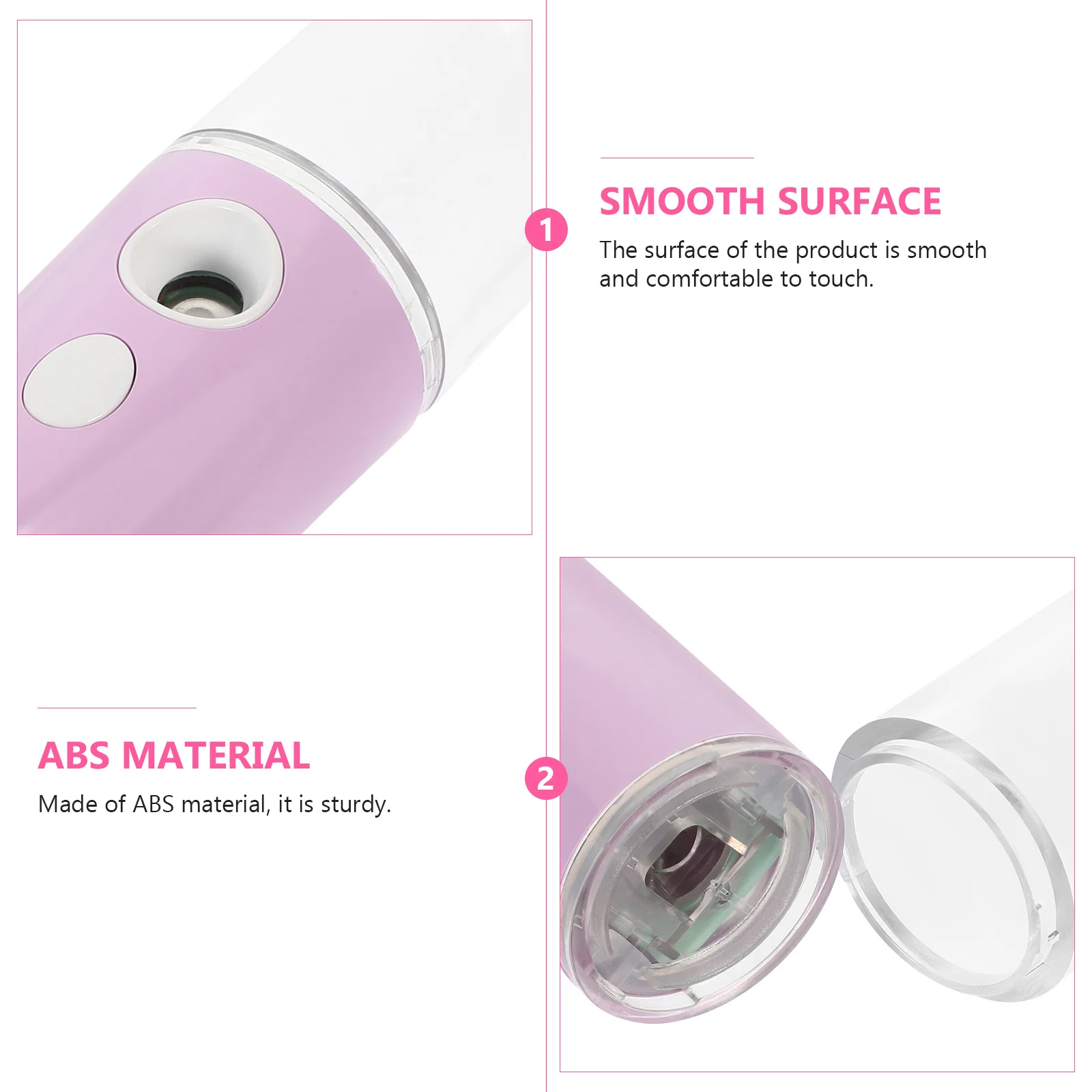 1Pcs Compact Lightweight Nano Mist Sprayer Moisturizer Anytime Anywhere Long Time Skin Solution Sprayer