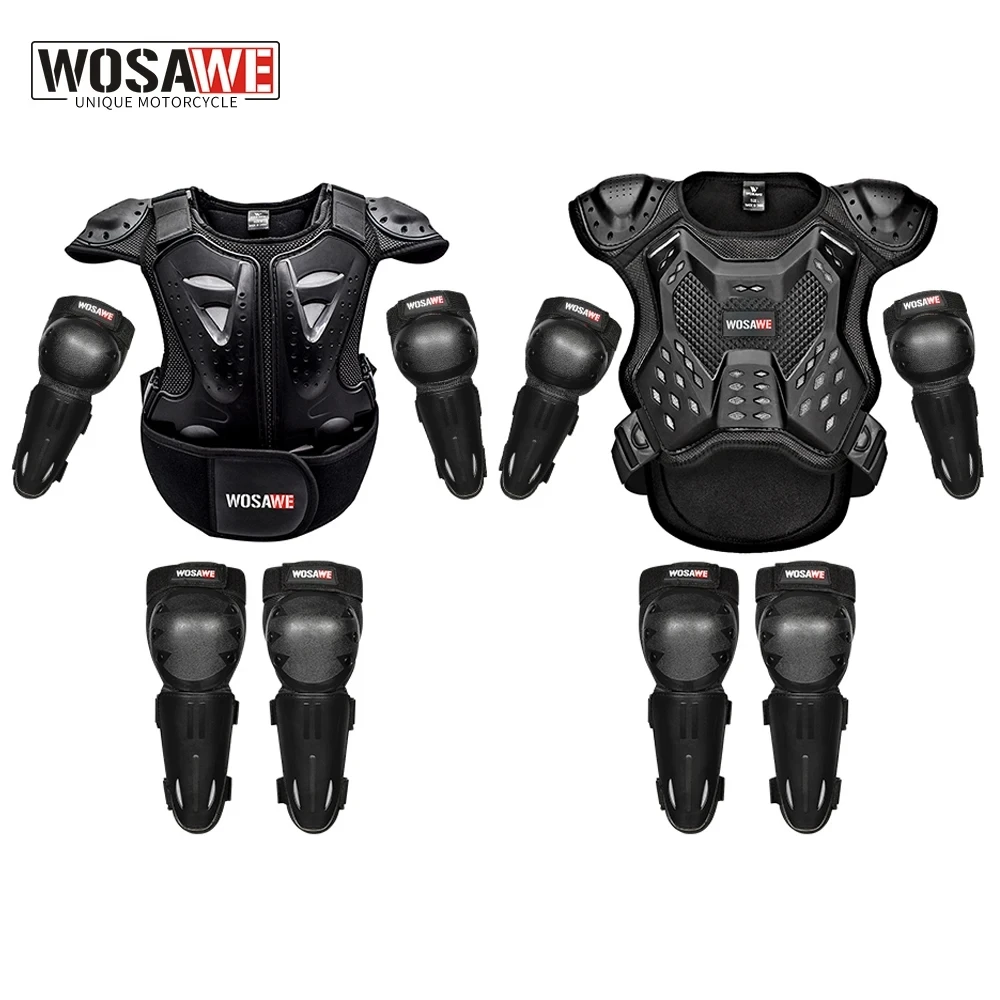 

WOSAWE 1-1.7M Boys Girls Youth Child Kids Body Protection Motocross Armor Vest Suits Skiing Skating Motorcycle Care Armor