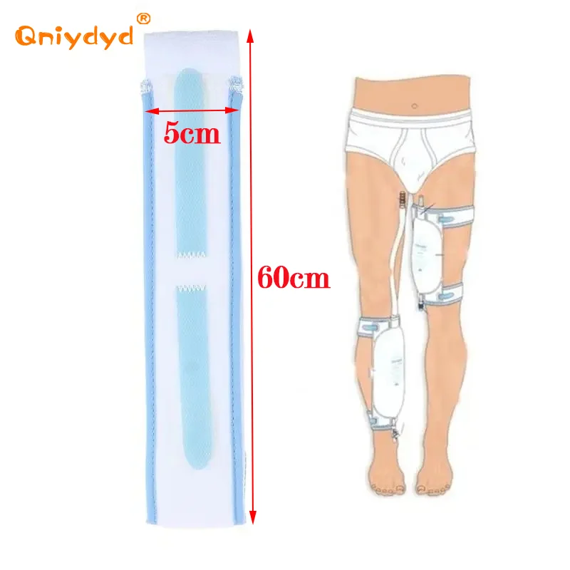 1Pcs Urine Bag Fixator Non-Slip Adjustable Elastic External Durable Urine Bag Leg Holder Fixation Band Starp