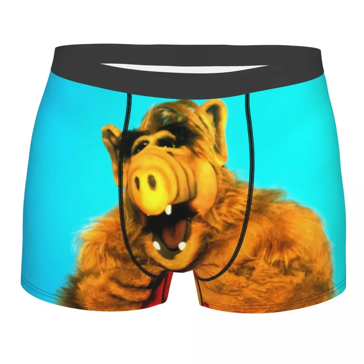 Funny Alf Underwear Men Printed Custom Alien Life Form Sci Fi Tv Show Boxer Shorts Panties Briefs Breathable Underpants