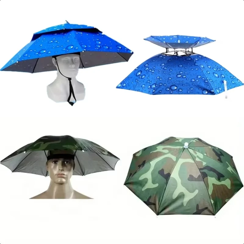 

Портативная складная шляпа-зонт для активного отдыха, рыбалки, защиты от солнца и УФ-излучения, кемпинга, пляжа, головной убор, аксессуар