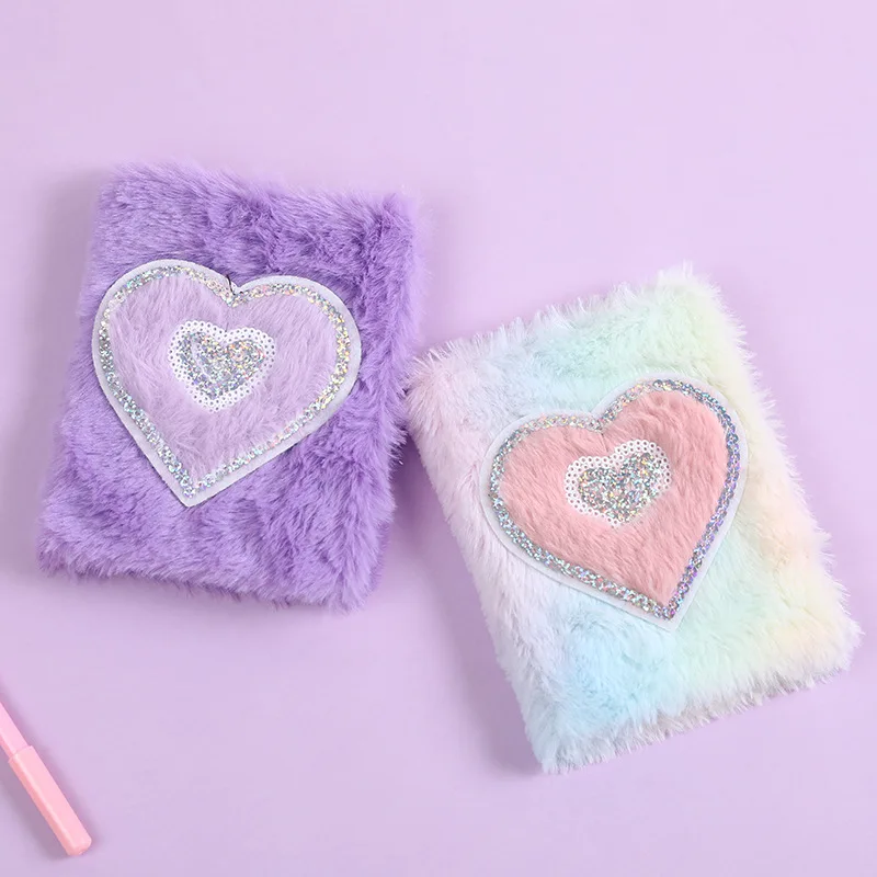 Cute Cartoon Plush Unicorn Notebook, Student Stationery, Girl's Love Diary, Hand Account Book, Reward Gift