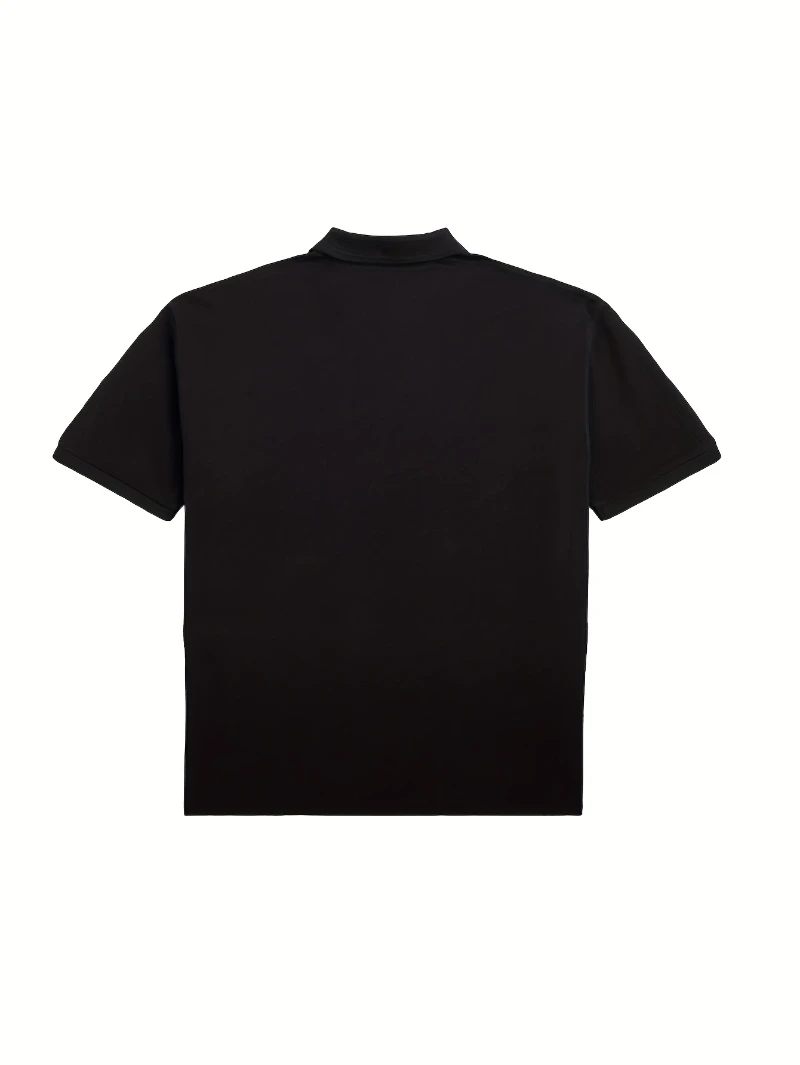 Vintage Skull Pattern Y2K Polo Shirt | Retro American Street Style, Short Sleeve, Loose Fit, Regular Length Placket All-Season