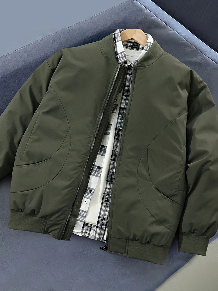 

Мужская пуховая куртка WTAPS с воротником, свободного кроя, теплая, для пар, модная повседневная зимняя новинка из полиэфирного волокна