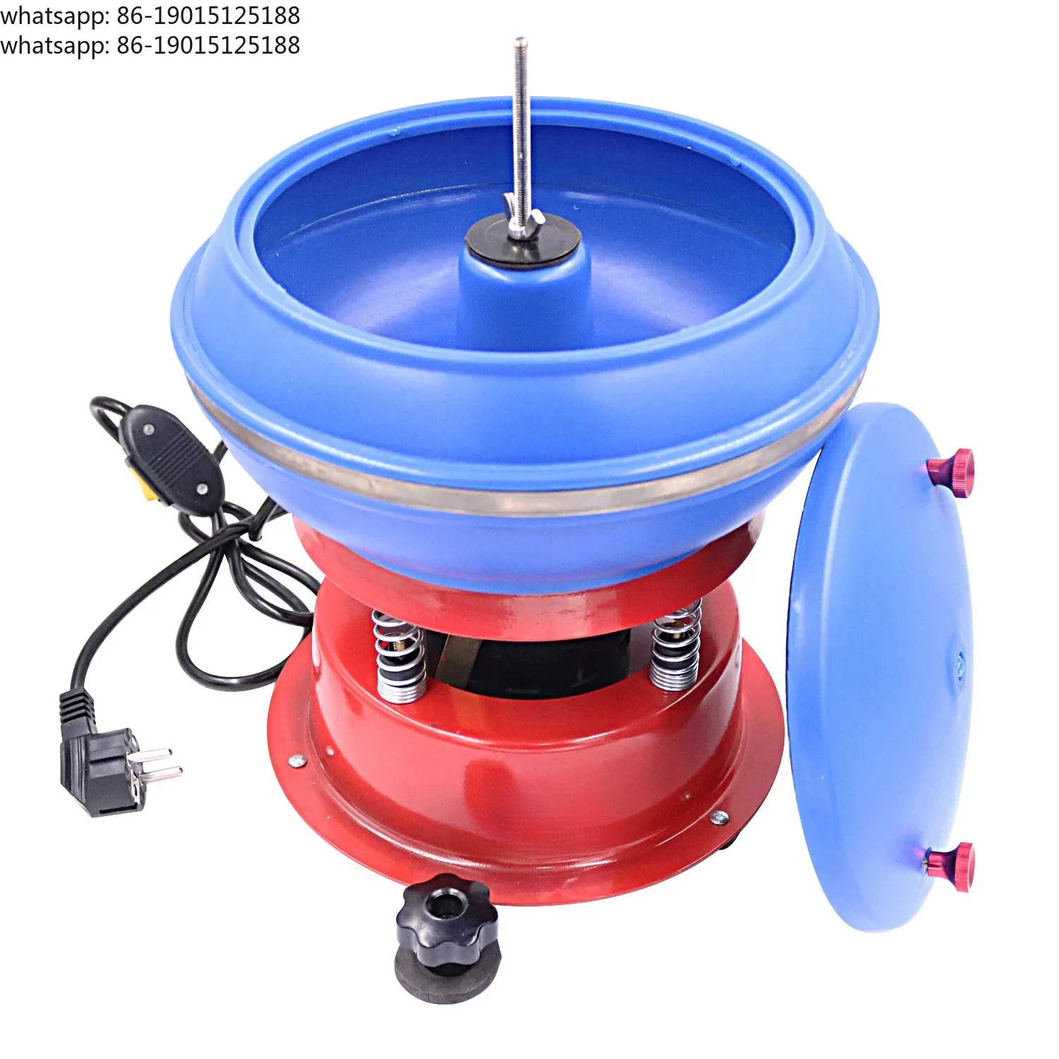 High quality  8 Inch Micro Vibratory Grinding Machine Mini Vibratory Tumbler for Workpiece Surface Polishing Deburring