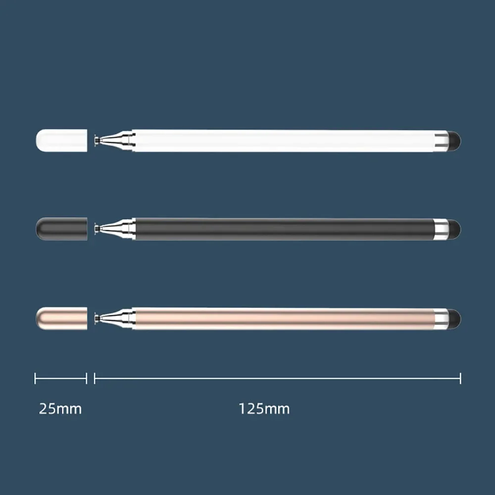 Touch Pen Universal 2 in 1 Stylus Pen for Smartphone Pad Tablet Capacitive Touch Pencil for Samsung Android Phone Drawing Screen