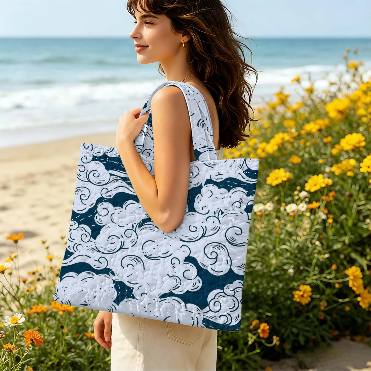 Borsa a Tracolla in Tela Indig - Tote Bag Canvas Print recensione e prezzo