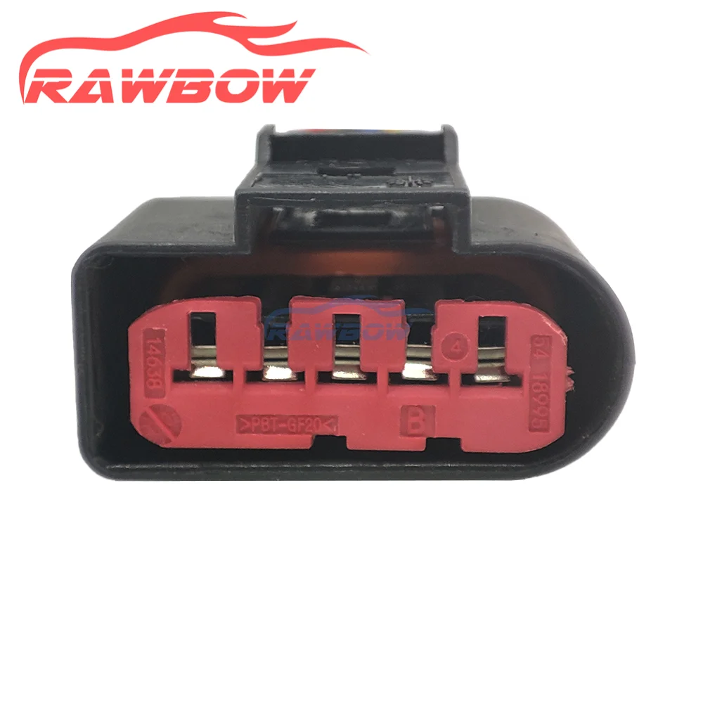

1/5/10 Set For 5 Pin 1J0 973 775A 1J0973775A MAF Automotive Mass Air Flow Plug Waterproof Socket For VW Audi 0090-550