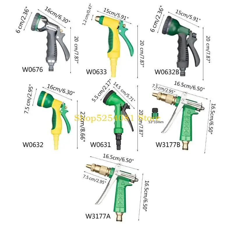 مسدسات سقاية من AXYC ذات ضغط عالٍ، فوهة سقي للحديقة، فوهة سقي للحديقة