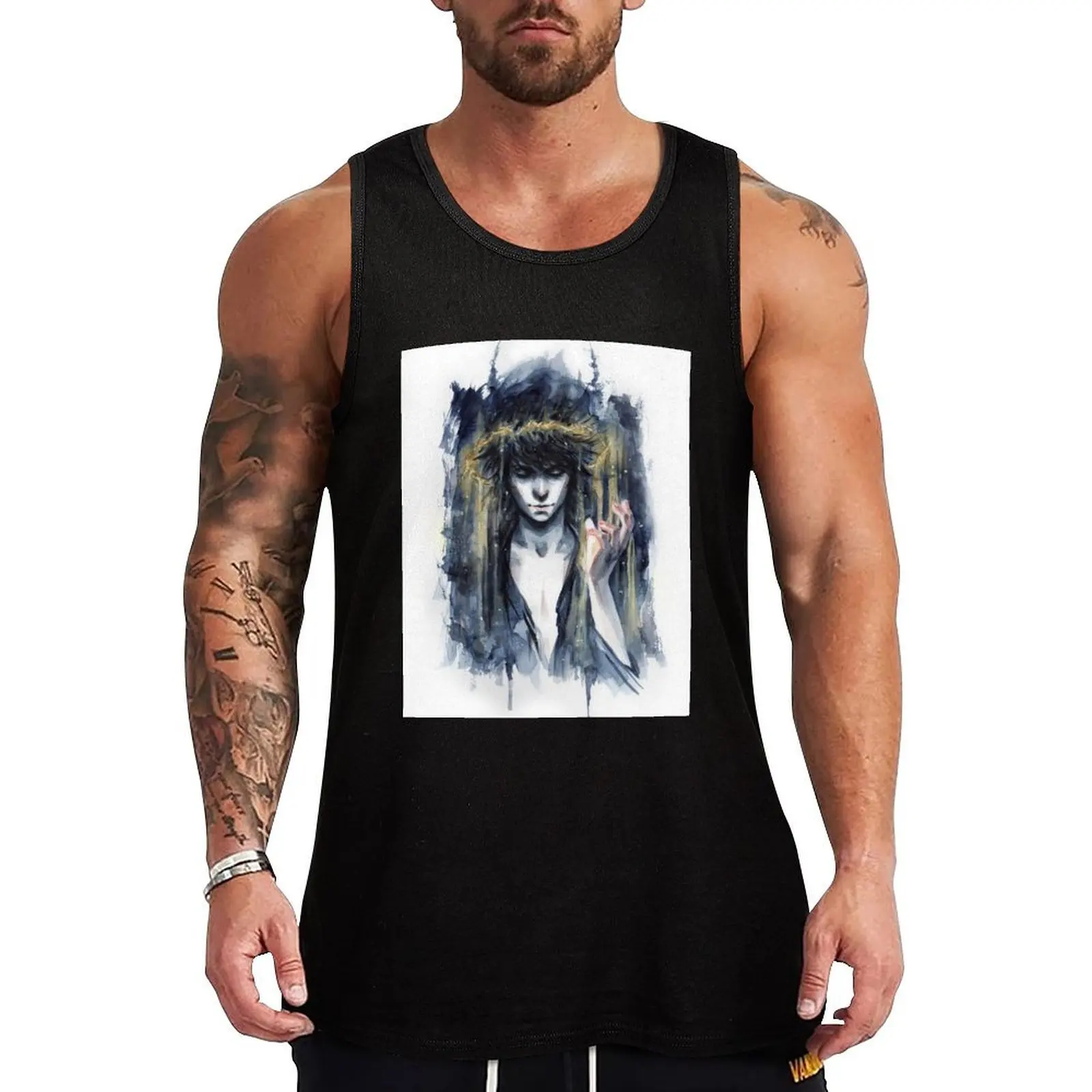 

the sandman Tank Top fashion 2025 man sleeveless gym shirt man fitness anime gym