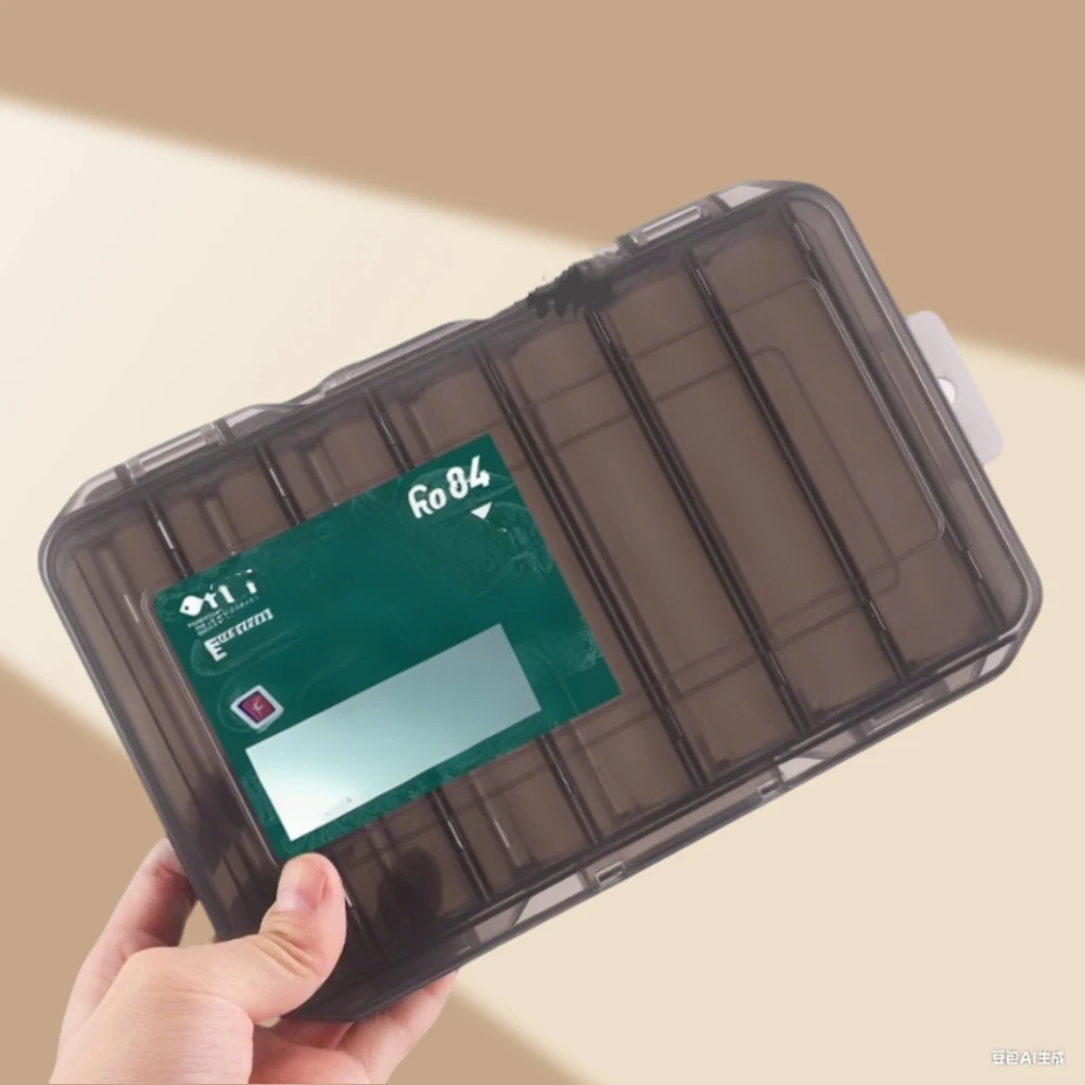 

Fishing Lure Storage Box Accessory Accessories 13/14 Compartments Double Sides Case Plastic Tackle Organizer Cases Both Sides