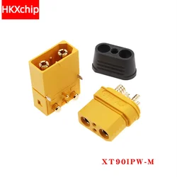 Amass-XT90IPW-M Male and Female Power Connectors, Horizontal PCB, Signal Needle Charging Interface