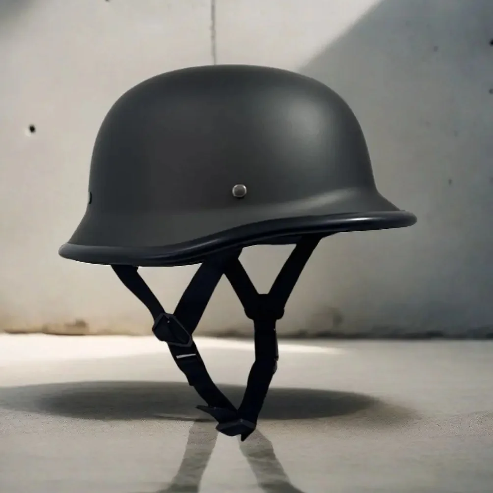 Classic Retro Half Helmets for Motorcycle Open Face Helmet Beanie Cruising Skull Cap Small for Motorbike Scooter Chopper