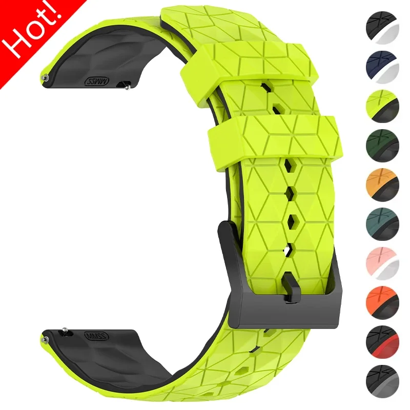 

20mm 22mm Silicone Strap for Samsung Galaxy Watch 7/6/5/4 44/40mm 6 4Classic Gear S3 Universal Band Bracelet for Huawei GT3 4Pro