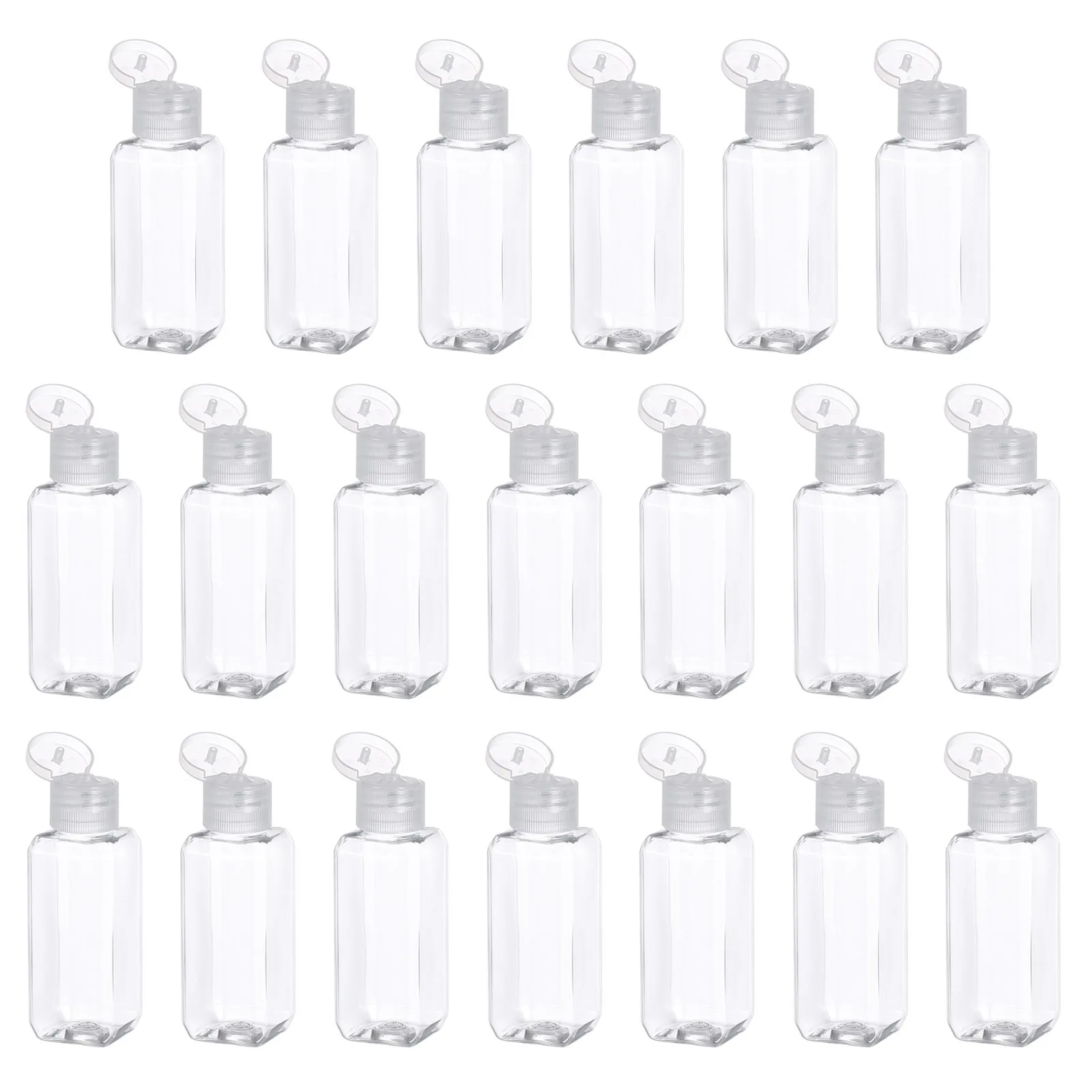 

20Pcs Alcohol Plastic Bottle Clear Portable Travel Refillable Empty Bottle Containers Leakproof Outdoor Travel
