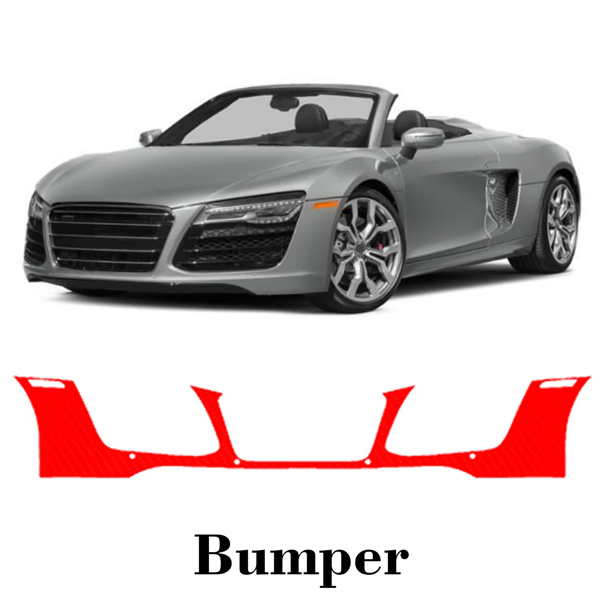 

Car Precut Paint Protection Film Front Bumper Anti-scratch Exterior TPU PPF For Audi R8 2013-2016