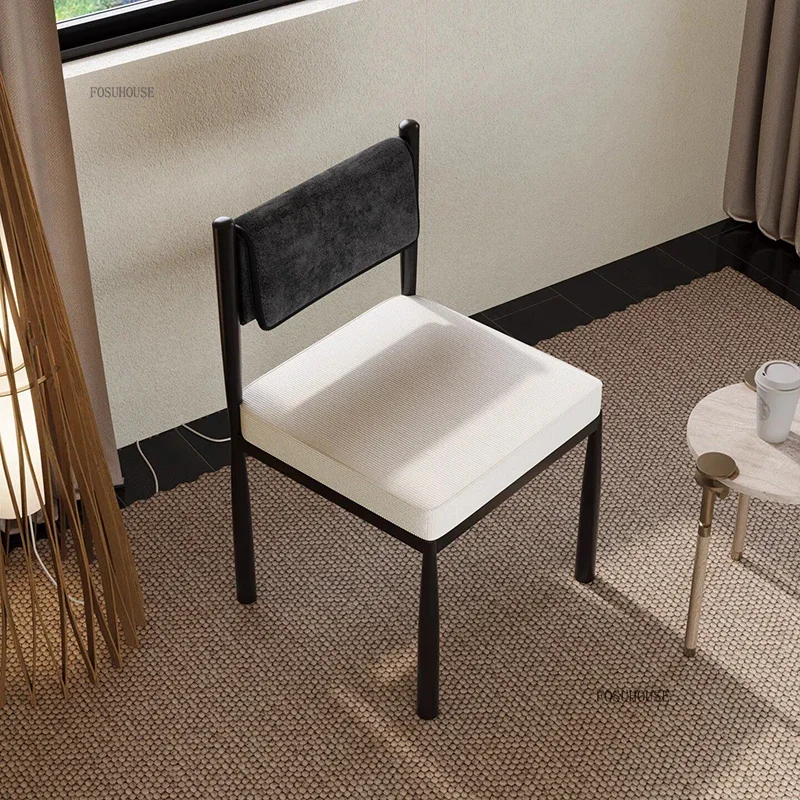 Italian Premium Dining Room Chairs Classic Upholstered Comfortable Designer Backrest Chair for Upscale Home Bistro Dining Chairs