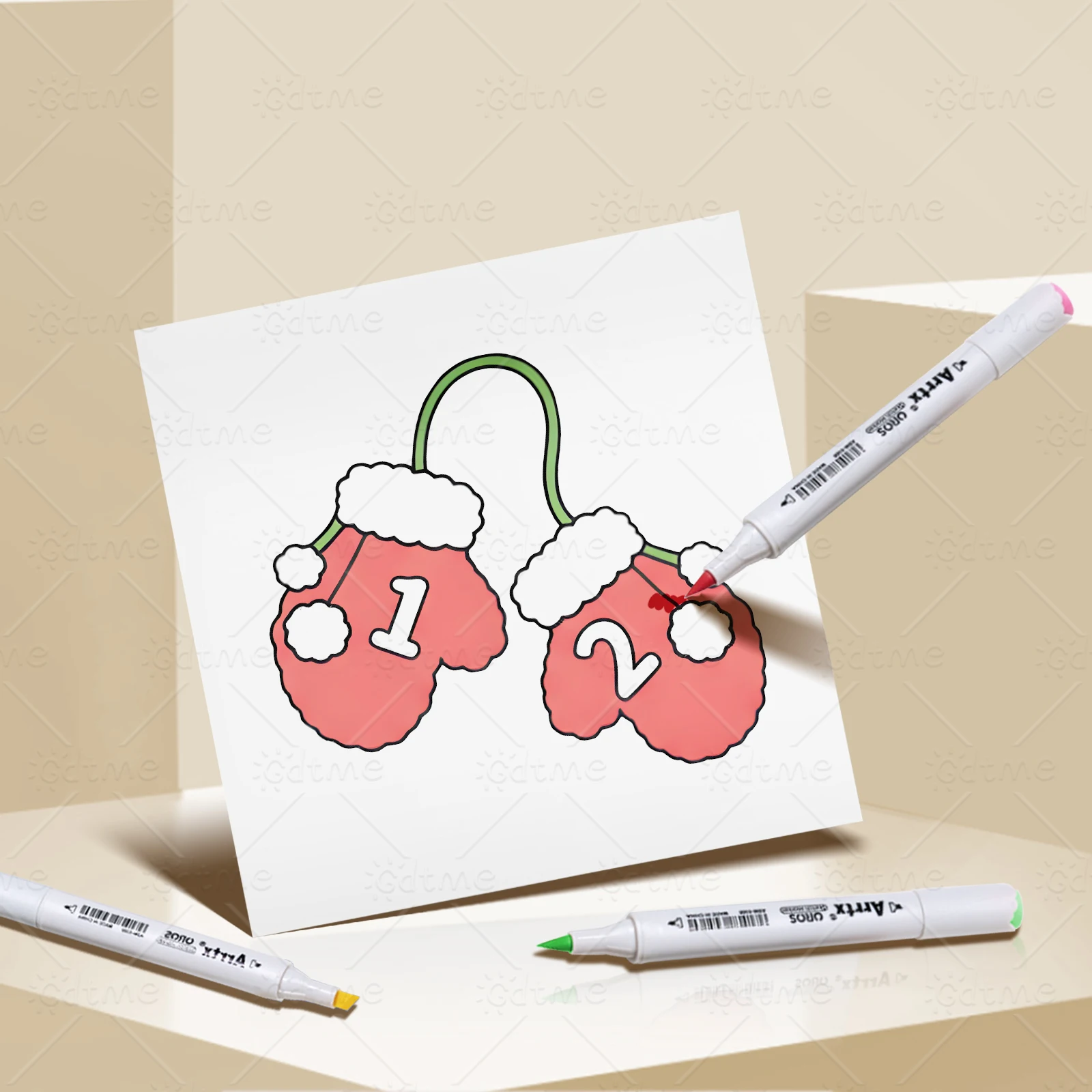 CHRISTMAS COUNTDOWN Bold-easy Patterns Coloring Book for Adults Cute Drawing Book Perfect Gift for Party and Birthday