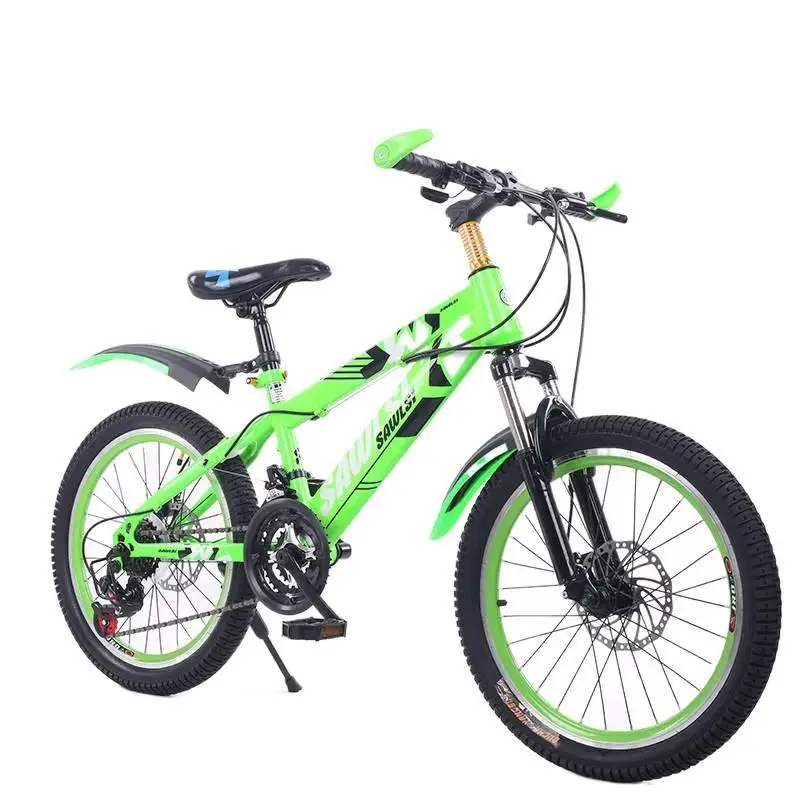 

Children's full suspension frame mountain bike 16/18/20/22 inch disc brake shock kids bike bicycles