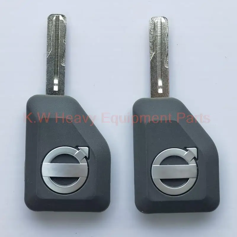 2Pcs Laser Ignition Key 11039228 For Volvo Loader Haul Truck Heavy Equipment Laser Cut High Quality Free Shipping