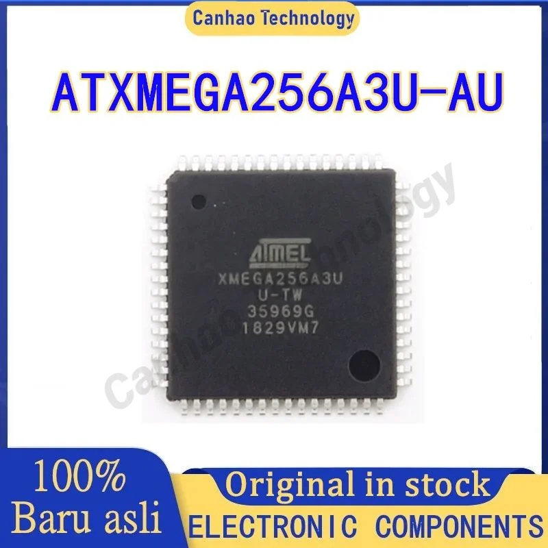 

100% New ATXMEGA256A3U-AU TQFP64 8-bit Microcontrollers - MCU AVR8 256KB FLSH 16KB