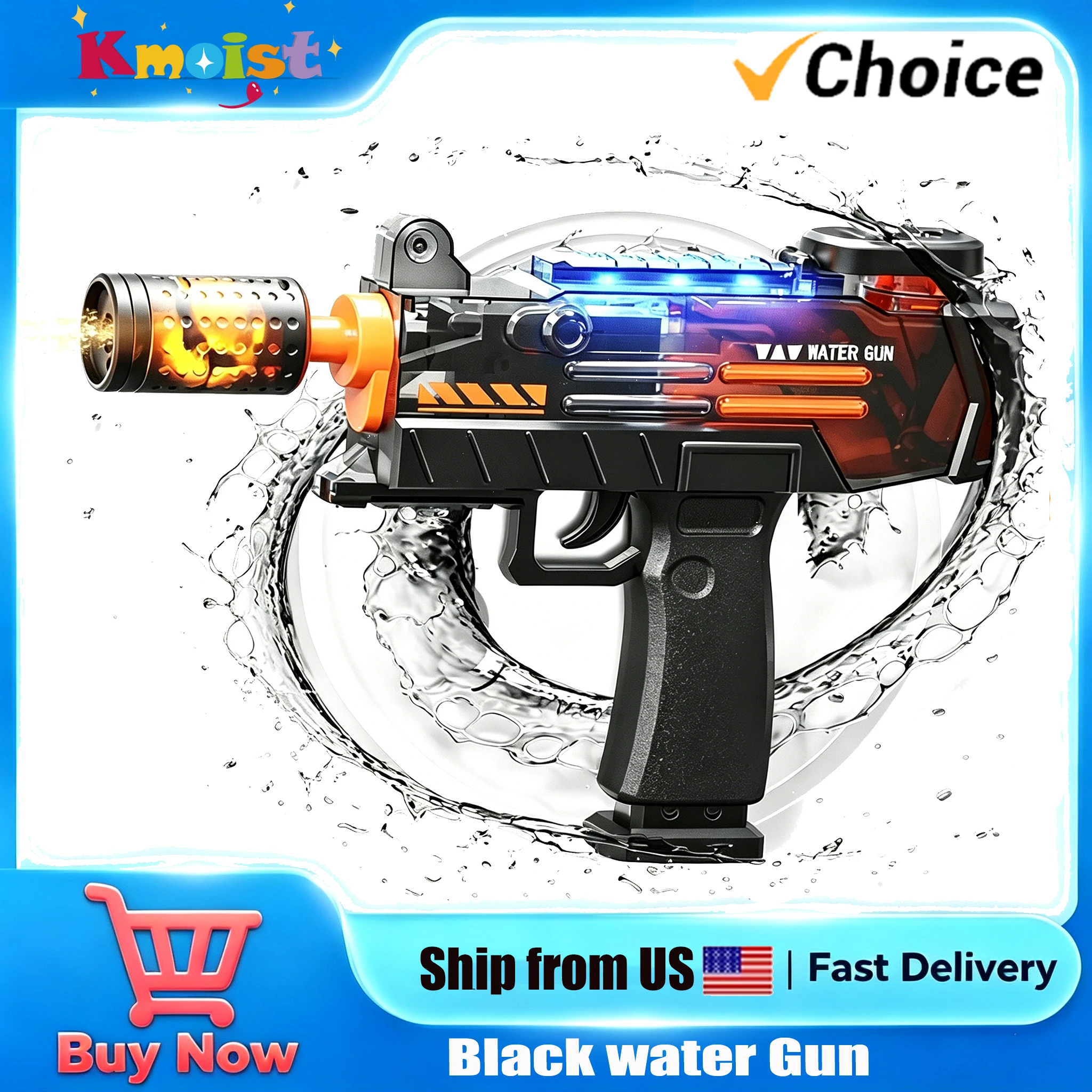 Outdoor Adventure Games - Electric Flamethrower Water Gun Toy High-Power