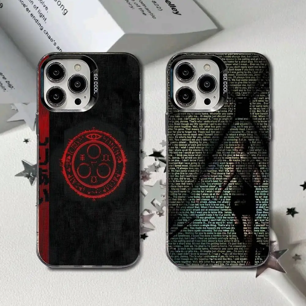 

S-Silent Hill Symbols 2 Phone Case For iPhone 17,16,15,14,13,12,11,X,8,7,Pro,Max,Plus,SE4,Air,Mini Matte Durable Shell