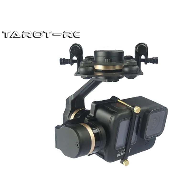 Tarot PAN 330 Degree Rotation Go Pro Hero9 Metal Three-axis Brushless Gimbal/T-3D VI TL3T06 support S-Bus/PWM receiver