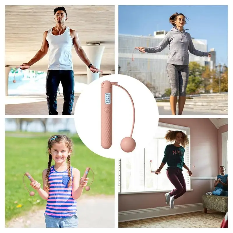 

Cordless Skipping Rope Fitness Electronic Training Wireless Skipping Rope With Counter Non-Slip Adjustable Digital Jumprope For