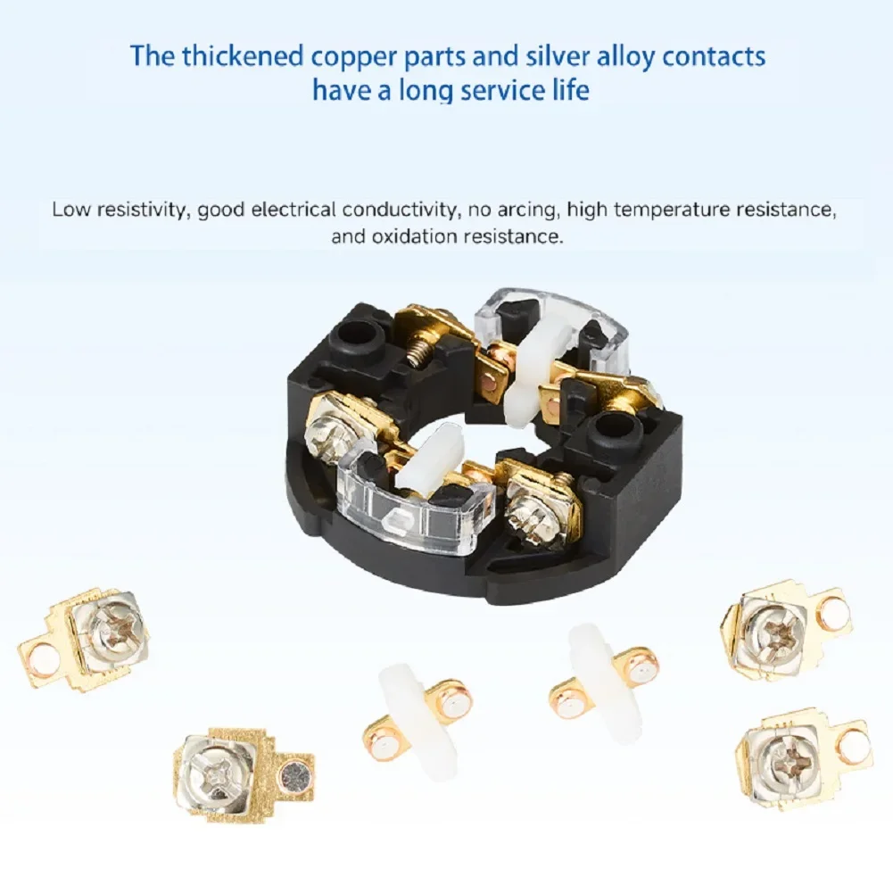 8 Gears 6 Sections Rotary Cam Changeover Switch Metal Case For Multi-speed Milling Machine Forward Reverse Control Industrial