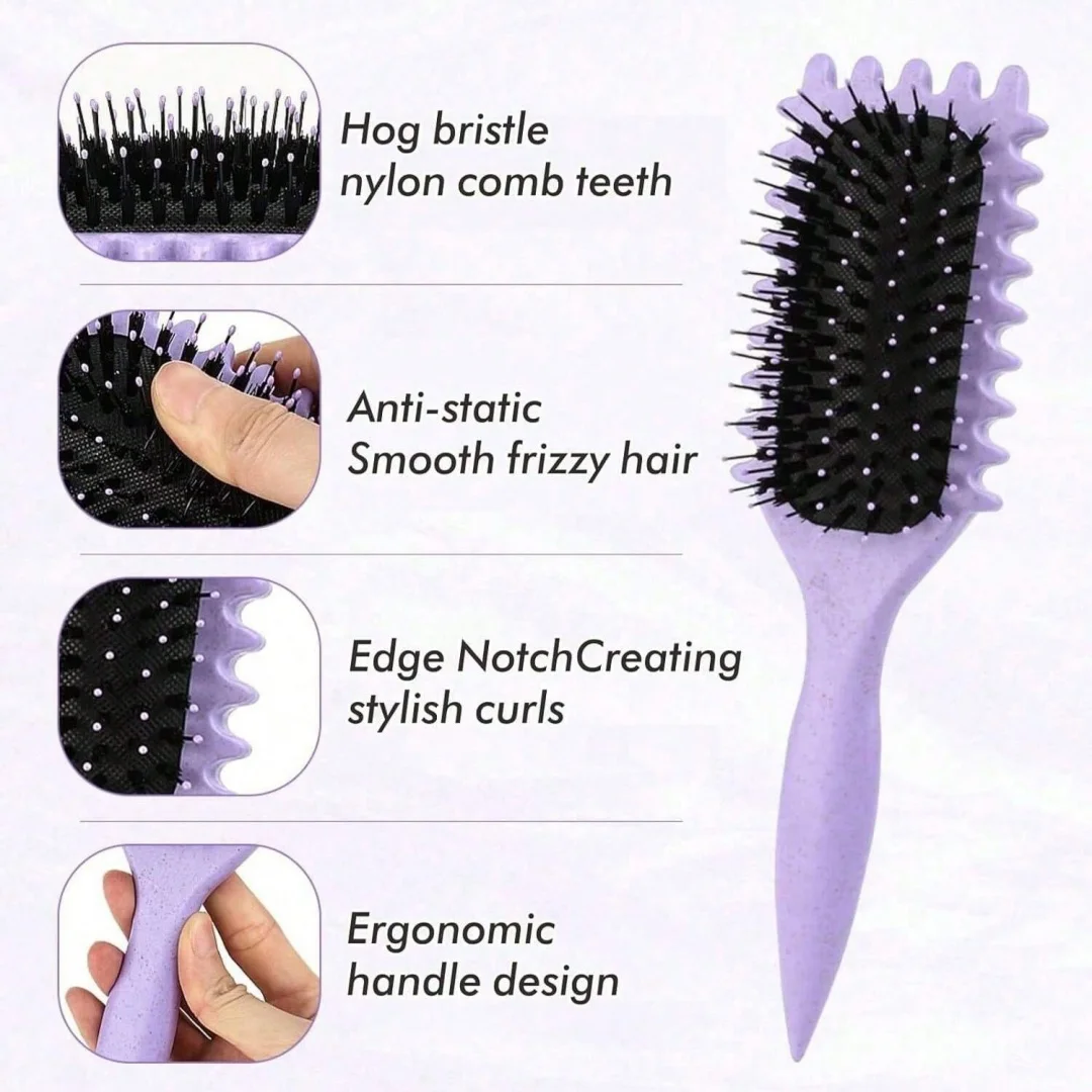 Curly Hair Styling Brush for Combing and Shaping Curls description 6