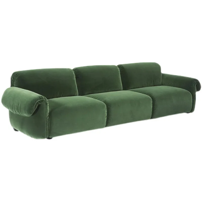 

Nordic minimalist velvet fabric sofa trio
